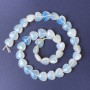 Moonstone Heart-Shaped Beads 11x12x5mm ± on thread, length 40 cm+