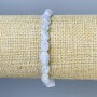 Chalcedony bracelet with faceted beads, diameter 5–8×6 mm, length 18 cm, stretch