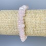 Rose Quartz Faceted Bead Bracelet, bead diameter 10-12x8 mm, length 18 cm, stretch