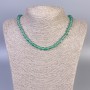 Nephrite Necklace (synthetic) Smooth Beads, 6mm diameter, ±45 cm length, with clasp