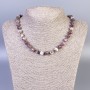 Tourmaline Necklace with Smooth Beads, 8 mm Diameter, 45 cm Length, with Clasp