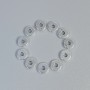 Bead insert finding, silver metal color, 6×1 mm diameter, hole diameter approx 1.5 mm, packaging 20 g (~100 pcs)