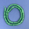Chrysoprase Rondelle Beads 6x4mm on a Thread