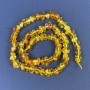 Amber Chip Beads 7x4 mm on Thread, Length 40 cm+