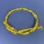 Amber Beads, Faceted 10x7mm on Thread, 39 cm+