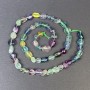 Faceted Fluorite Beads 7x6 mm on Thread, Length 42 cm