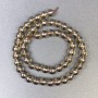 Smoky Topaz Faceted Round Beads 8mm on Thread, Length 38 cm+
