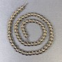 Rauchtopaz Beads, Smooth Ball 6mm ± on a Thread, Length 39 cm+