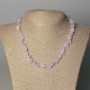 Amethyst Chip Necklace, diameter 7-11×3 mm ±, length 45 mm ±