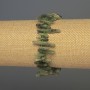 Kyanite shard-needle bracelet, diameter 10-20×3-5 mm ±, with seed beads, length 18 cm ±, stretchy
