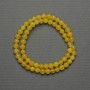 Citrine Beads (Imitation) Smooth Sphere, Diameter 6mm± on Beading Wire, Length 37cm+