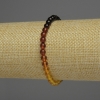 Amber Gradient Bracelet, smooth beads, 5 mm diameter ±, length 18 cm ±, stretch