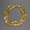 Yellow Agate Bicones Beads, 8×12mm, 39cm Length
