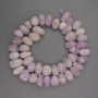 Natural gemstone beads Amethyst, faceted, diameter 12x9mm±, length 40cm±