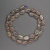 Oval Labradorite Beads, 8×12×5 mm, length 41 cm