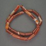 Cylindrical Sardonyx beads, diameter 6×15 mm, length 39 cm