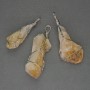 Unpolished Citrine Pendant in Weave 60x40x18 mm ± Assorted Sizes