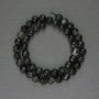 Faceted Agate Beads – Round Balls, 8 mm diameter ± on a string, length 37 cm+