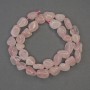 Pink Quartz Beads, Faceted, 12x10 mm, on Thread, 38 cm long