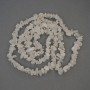 Rock crystal chip beads 5–14×3–6 mm on thread, length 76 cm+