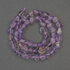 Ametrine faceted beads on thread, diameter 6–10×5–8 mm, length 40 cm +