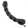 Black Shamballa cord, 5m skein, 1mm diameter