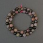 Tourmaline Beads, Smooth Round Balls, 8 mm Diameter, 39 cm Length on Thread