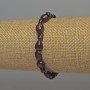 Garnet faceted bead bracelet, bead diameter 5–11×5–7 mm, length 18 cm, stretch