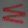 Coral Beads, Double-Strand Rice-Shaped 13×5 mm, Smooth 4 mm Beads, 40 cm on Thread