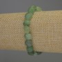 Faceted Jade Bead Bracelet, 12x8 mm, 18 cm Stretch
