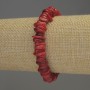 Coral crumb bracelet, diameter 9×2–3 mm, length 18 cm stretch