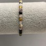 Tourmaline Bracelet with Smooth Beads, 4.5 mm Diameter, 18 cm Length, Elastic