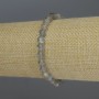 Labradorite Bracelet - smooth beads, 6 mm diameter, 18 cm length, stretch
