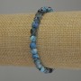 Faceted Agate Bead Bracelet, 6 mm Diameter, 18 cm Length, Elastic