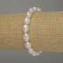 Bracelet with freshwater pearls, diameter 10-11×8 mm, length 18 cm (stretch)