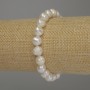 Freshwater Pearl Bracelet, diameter 9×8 mm, length 18 cm (stretch)