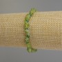 Chrysolite bracelet with faceted beads, diameter 7–9×6 mm ±; Chrysoprase faceted rondels 3.5×3 mm ±; length 18 cm ± stretch