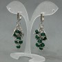 Earrings 'Grona Cat's Eye Bead' 6mm, length 57mm