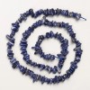 Natural lapis lazuli beads, natural stone chip on thread, diameter 6x2 mm, length 38 cm +