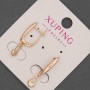Xuping Earrings, diameter 5 mm + -, length 24 mm + - 18K gold plating