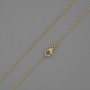 Xuping Chain with 18K Gold Plating, thickness 0.5 mm, length 44 cm