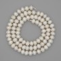 Natural freshwater pearl beads 5x4 mm, 36 cm length on a thread