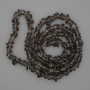 Smoky quartz chip beads, diameter 6-10×2-4 mm, length 80 cm on thread