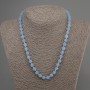 Aquamarine Necklace with Faceted Cubes