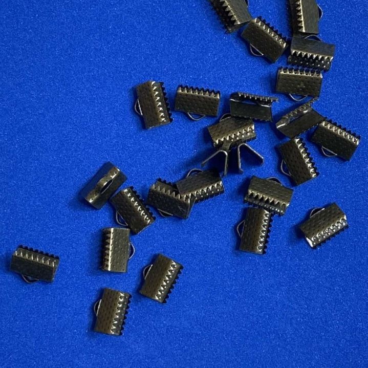 Cord end crimps 10×7 mm, pack of 80 pieces (±) 24 g