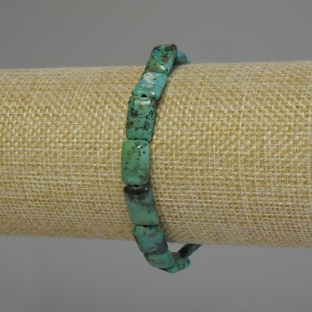 Bracelet with African Turquoise Rectangle