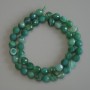 Agate beads faceted ball 8 mm ± on a thread, length 38 cm ±