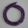 Sugilite Faceted Cube Beads, diameter 6x6mm, length 37cm on thread