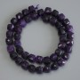 Sugilite Beads, Faceted Cube, 9x9 mm, 38 cm Length on Thread