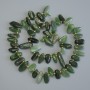Jadeite butterfly drop beads, diameter 12-17×6 mm ± with 3 mm beads ±, length 40 cm ± on thread